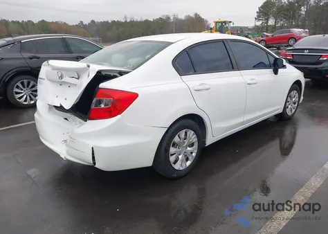 2012 Honda Civic Lx z USA, uszkodzony, nr VIN 19XFB2F58CE090643